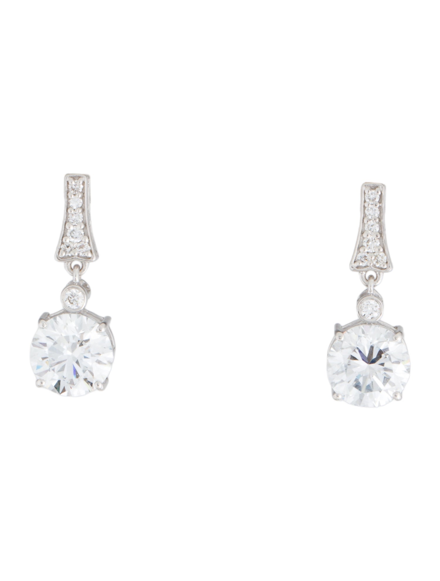 Earrings 14K 3.85ctw Lab-Grown Diamond Drop Earrings