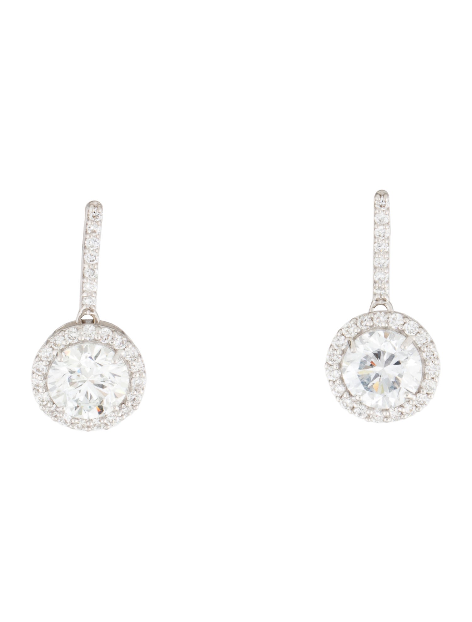 Earrings 14K 3.96ctw Lab-Grown Diamond Drop Earrings
