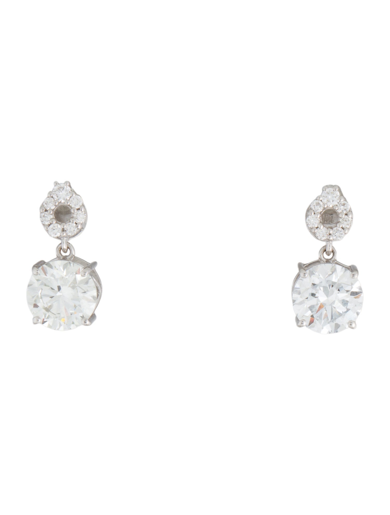 Earrings 14K 3.24ctw Lab-Grown Diamond Drop Earrings