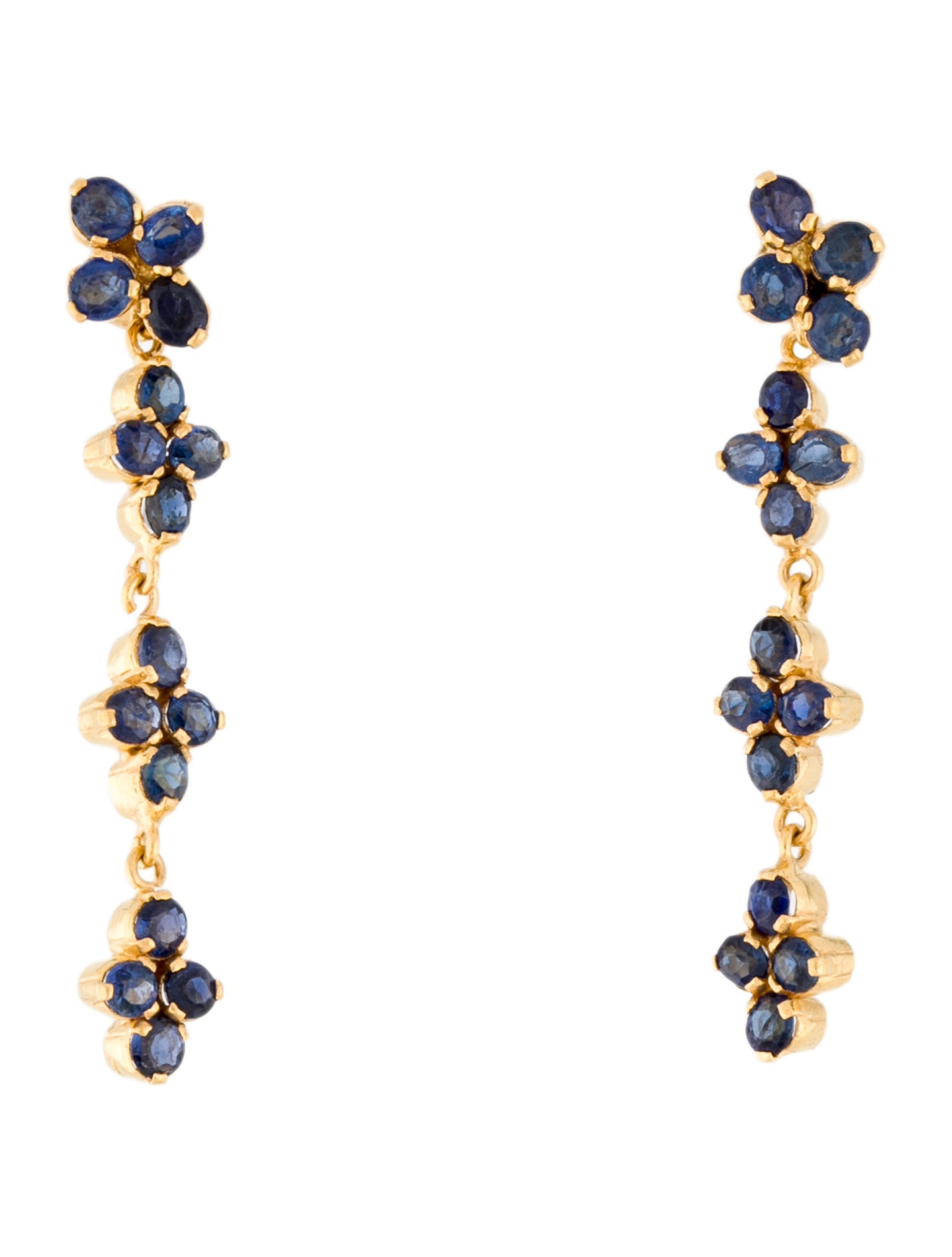 Earrings 22K Sapphire Convertible Drop