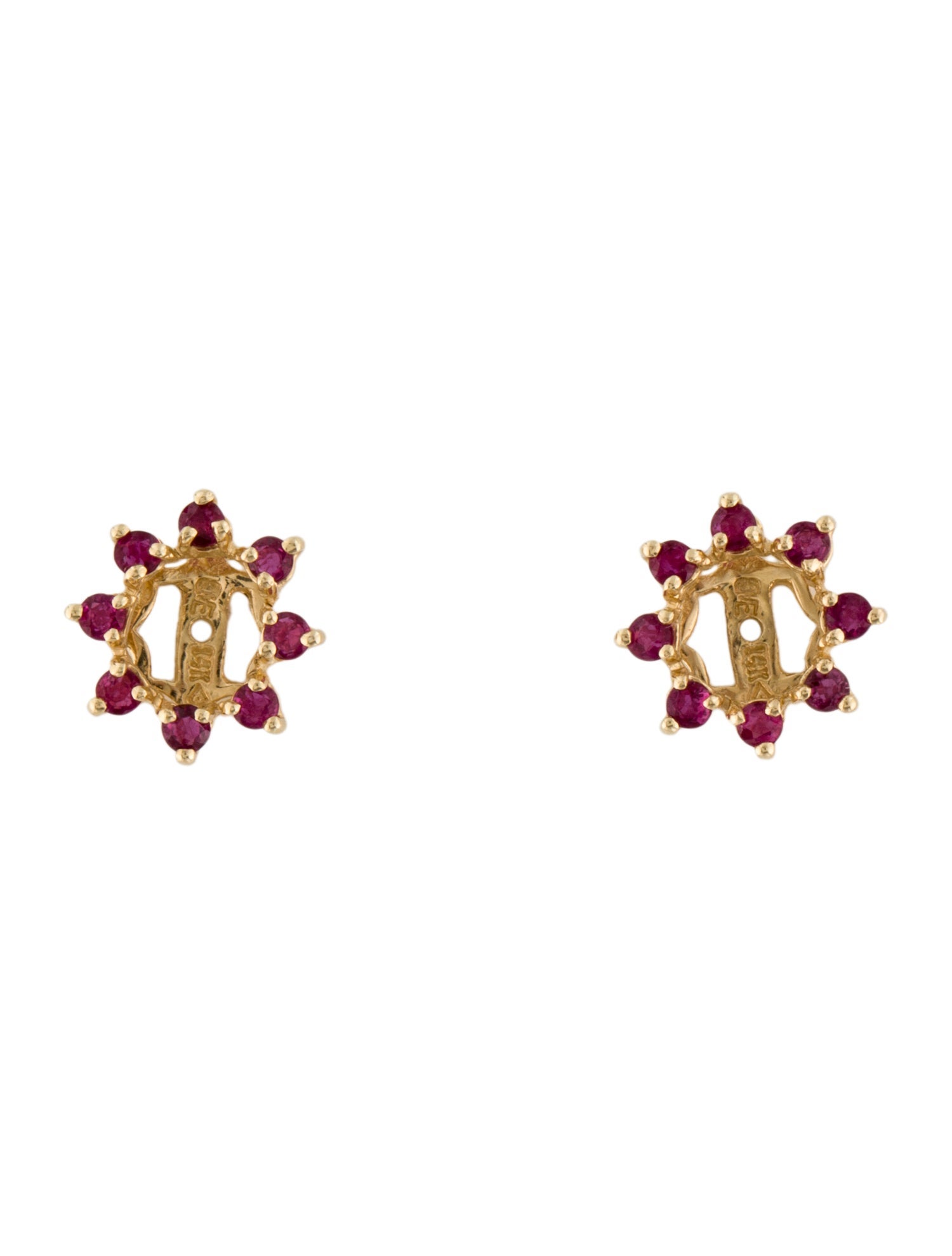 Earrings 14K Ruby Earring Jackets