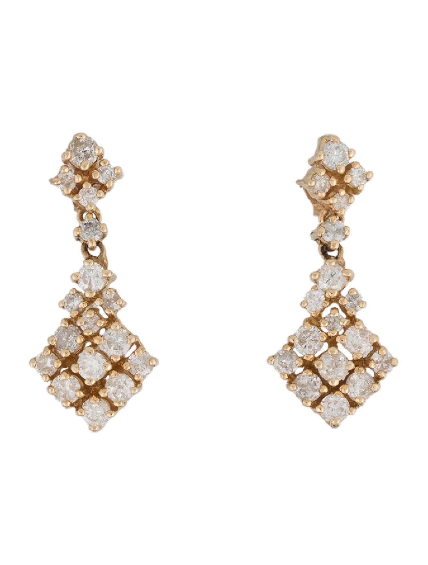 Earrings 14K 1.90ctw Diamond Drop Earrings