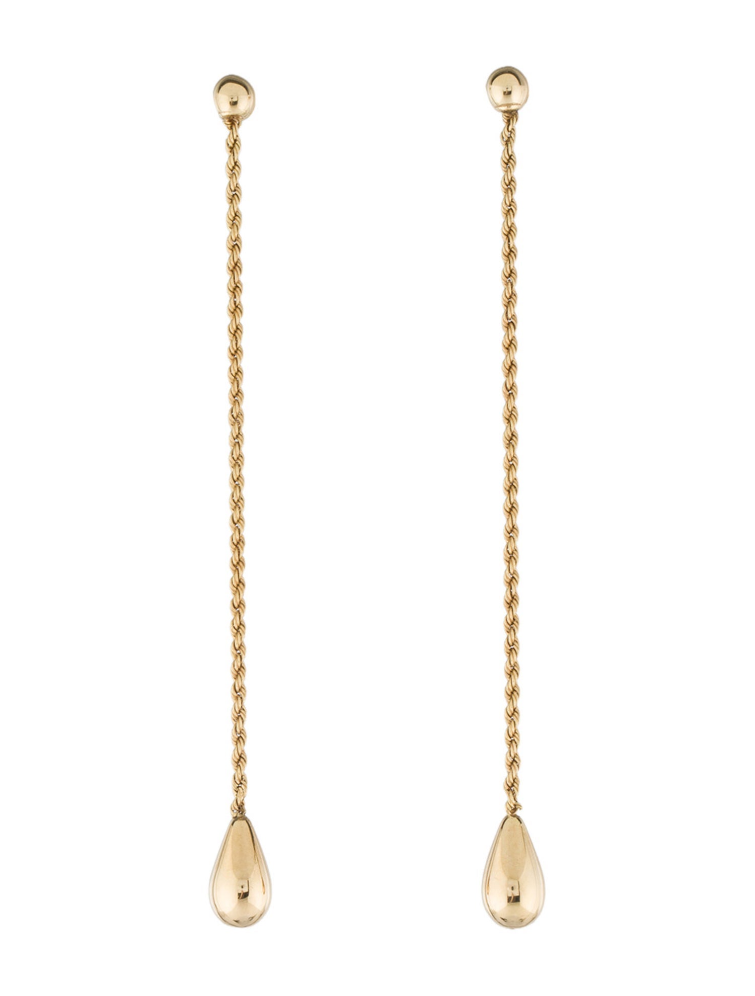 Hermès Faites Vos Jeux Drop Earrings - 18K Yellow Gold