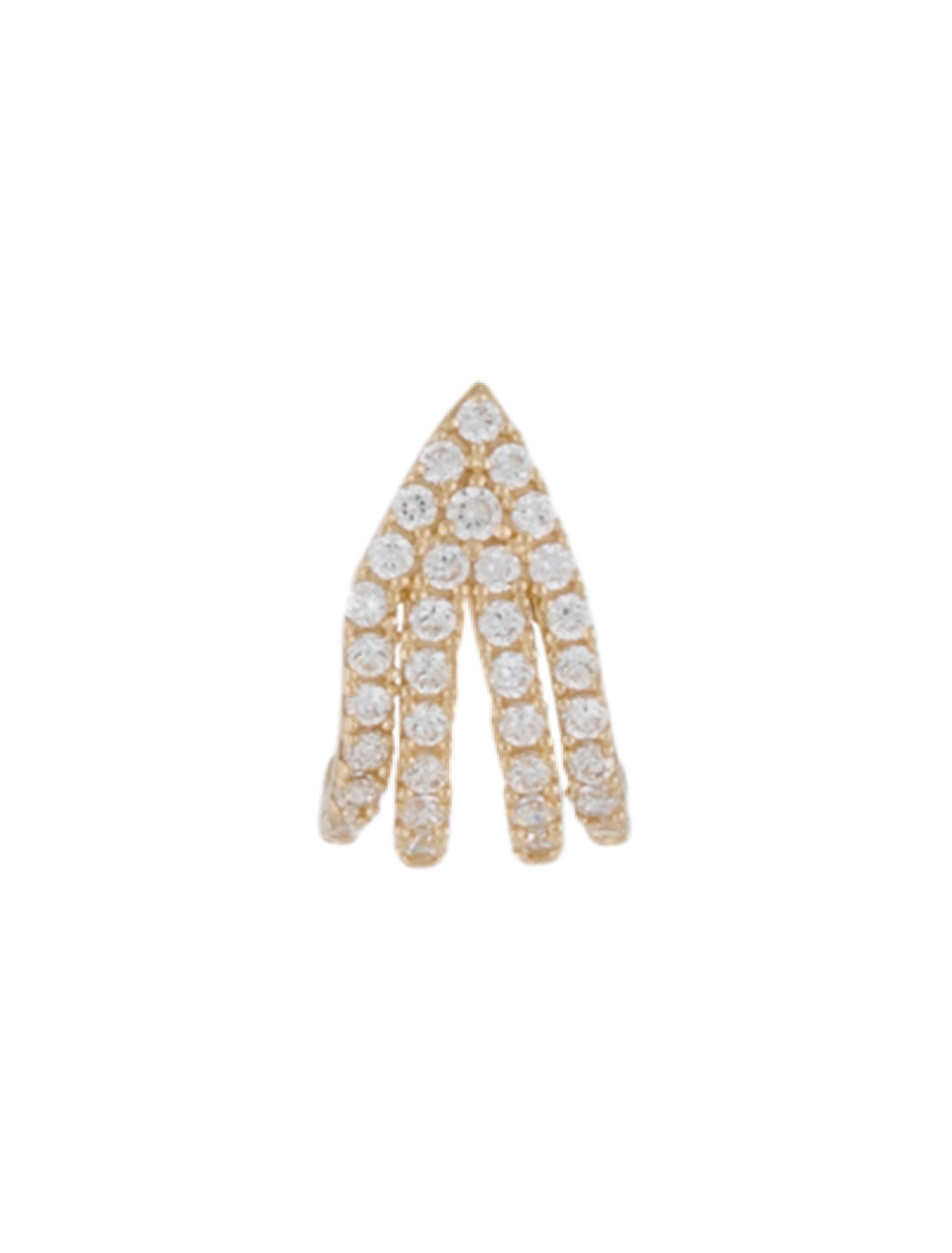 Earrings 14K Diamond Single Huggie Earring
