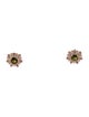Earrings 14K 2.16ctw Tourmaline & Sapphire Stud Earrings