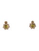 Earrings 14K 2.16ctw Tourmaline & Sapphire Stud Earrings
