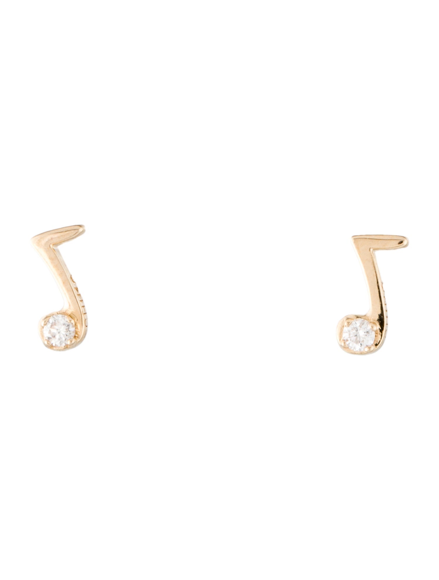 Earrings 14K Music Note Stud Earrings