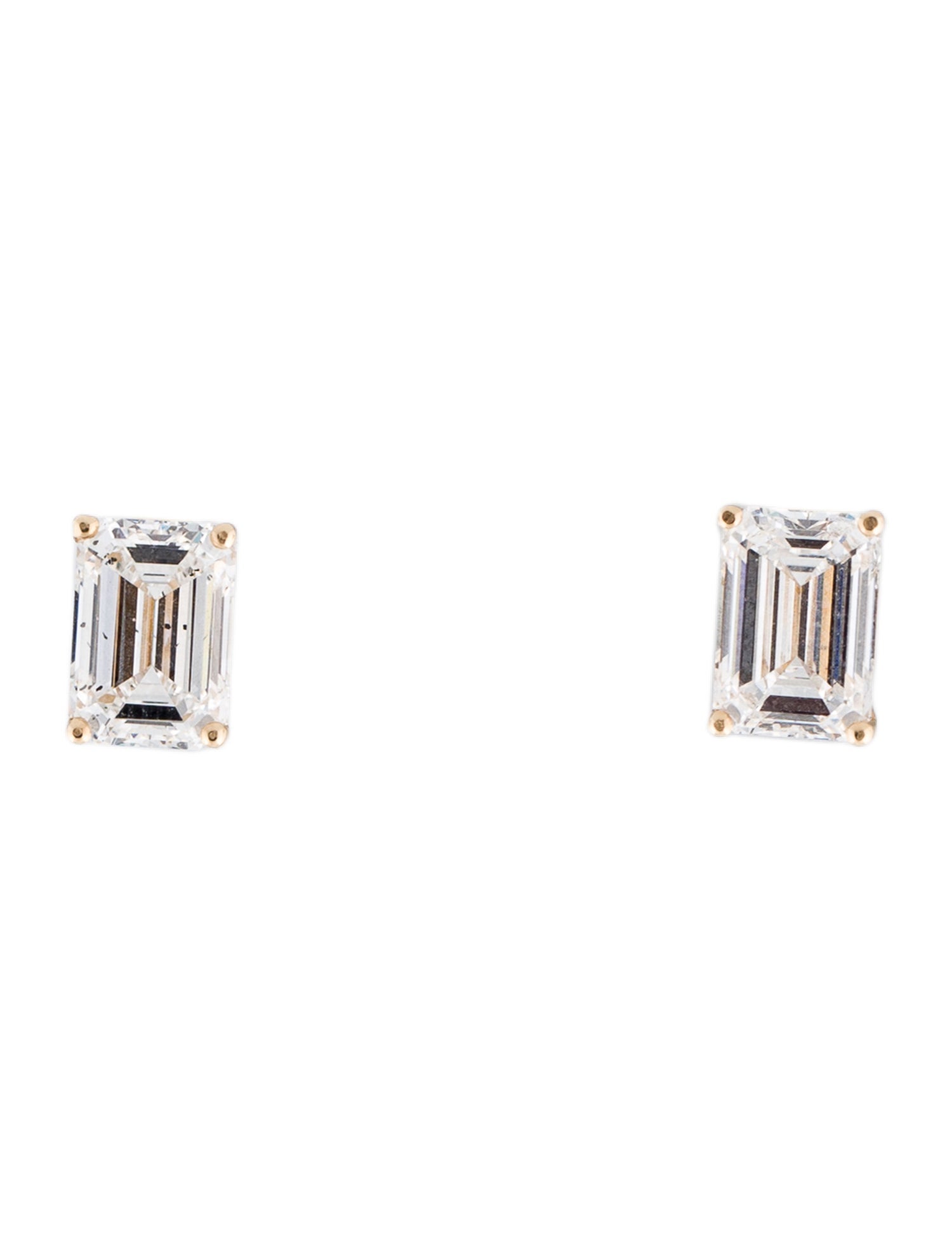 Earrings 14K 4.09ctw Lab-Grown Stud