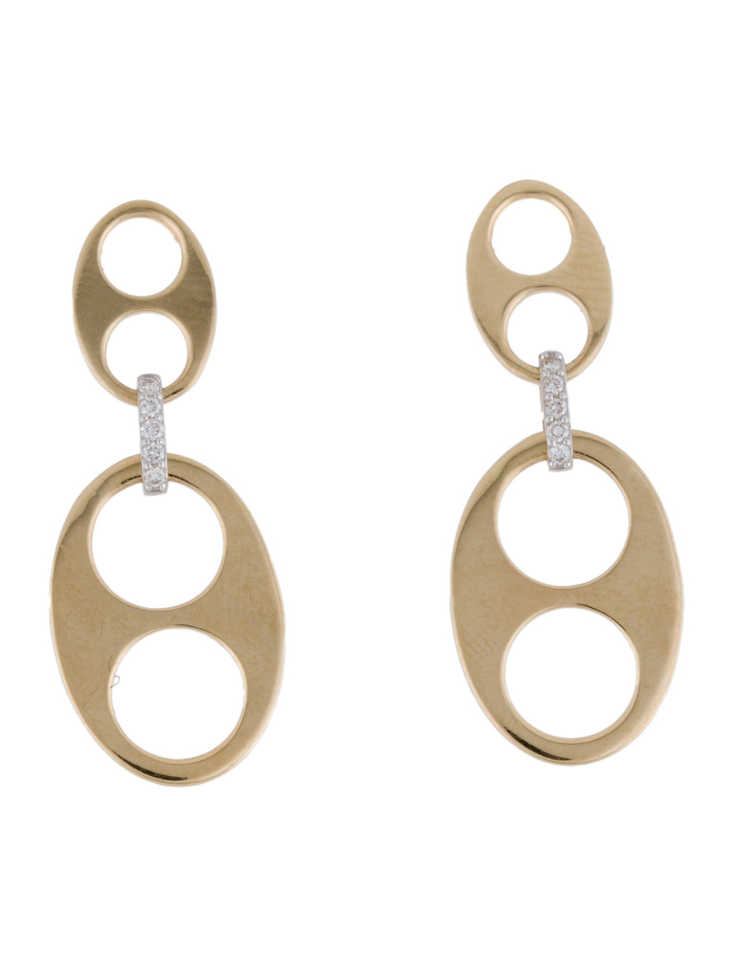 Earrings 14K Diamond Drop Earrings