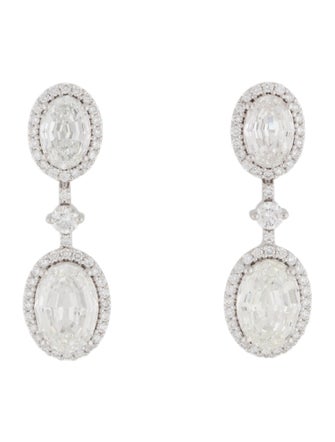 Earrings 14K 9.97ctw. Lab-Grown Diamond Drop Earrings