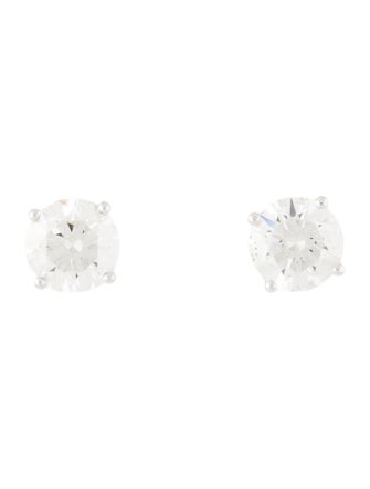 Earrings 14K 5.43ctw Lab-Grown Diamond Round Stud Earrings