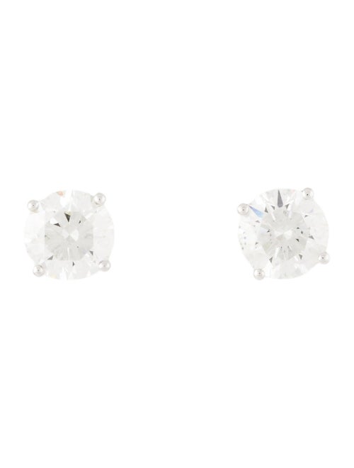 Earrings 14K 5.43ctw Lab-Grown Diamond Round Stud Earrings