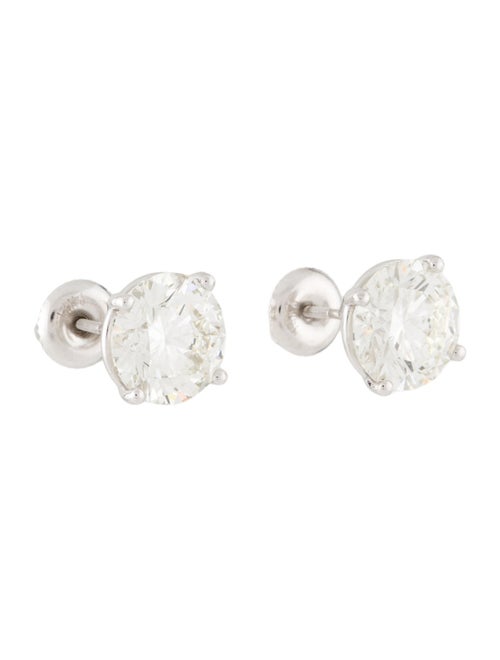Earrings 14K 5.43ctw Lab-Grown Diamond Round Stud Earrings