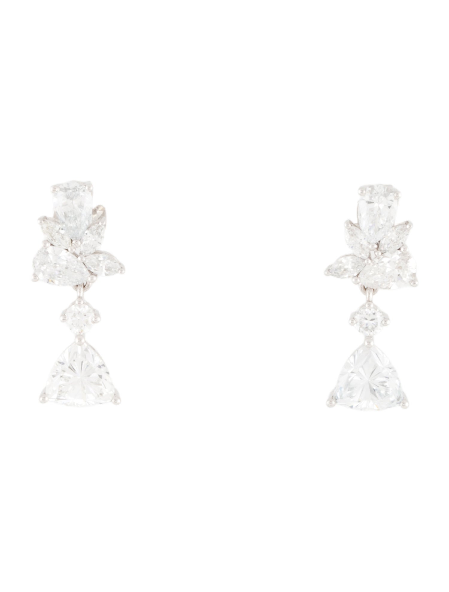 Earrings 14K 2.81ctw Lab-Grown Diamond Drop Earrings