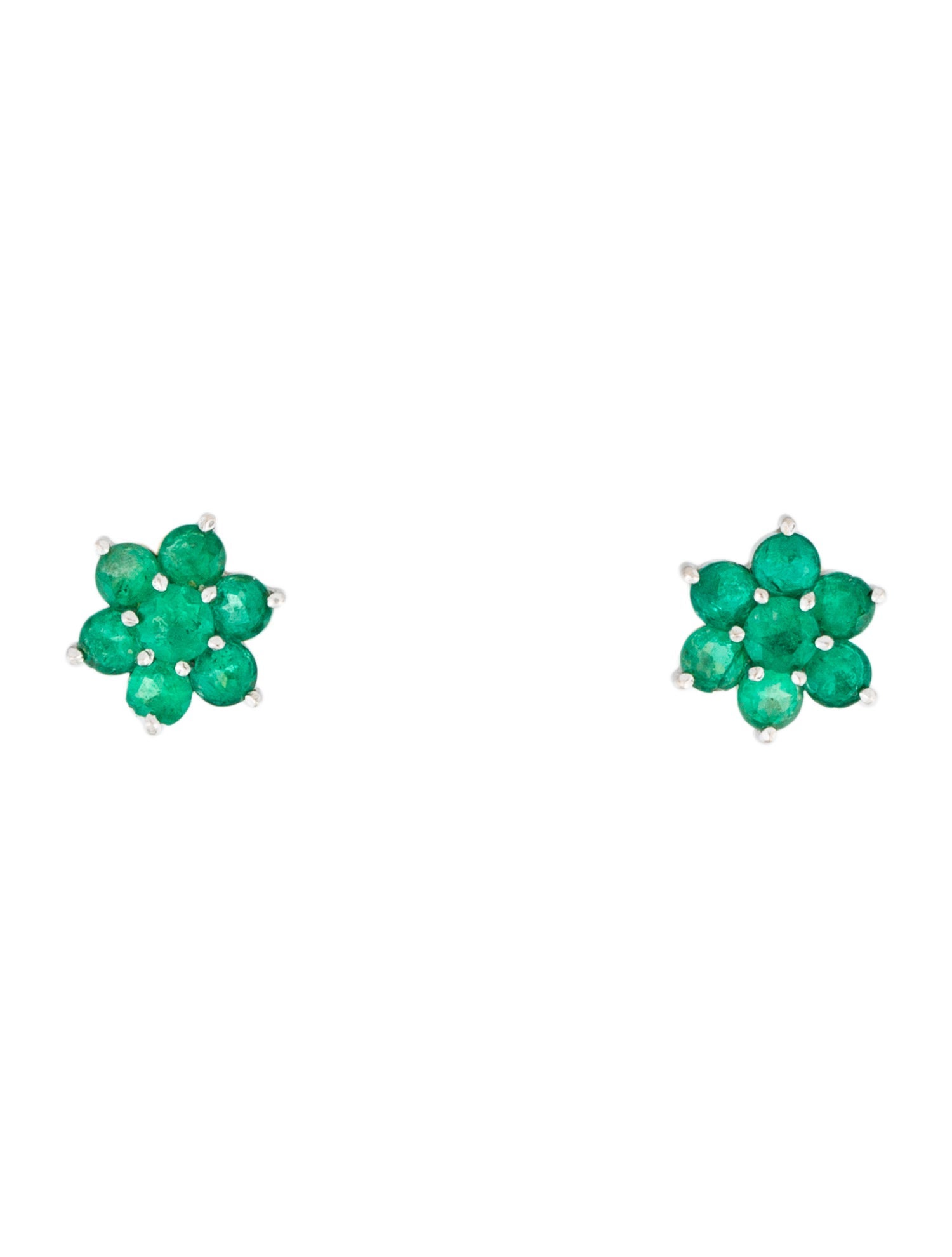 Earrings 14K Emerald Stud