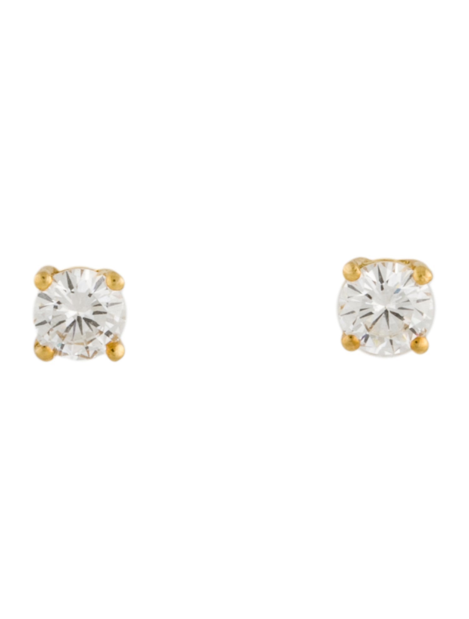 Earrings 18K Diamond Solitaire Stud
