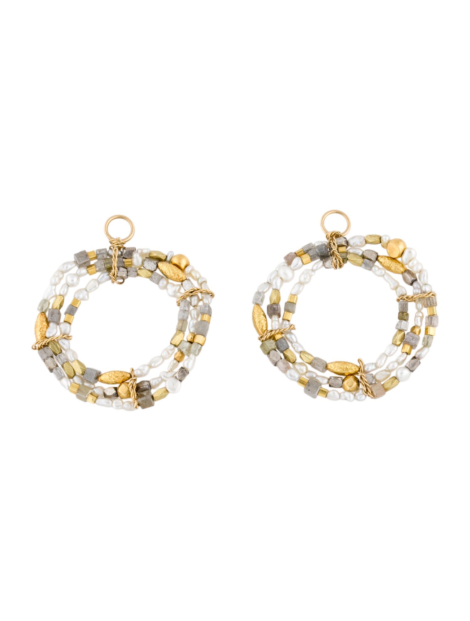 Earrings 18K Pearl & Diamond Earring Enhancers