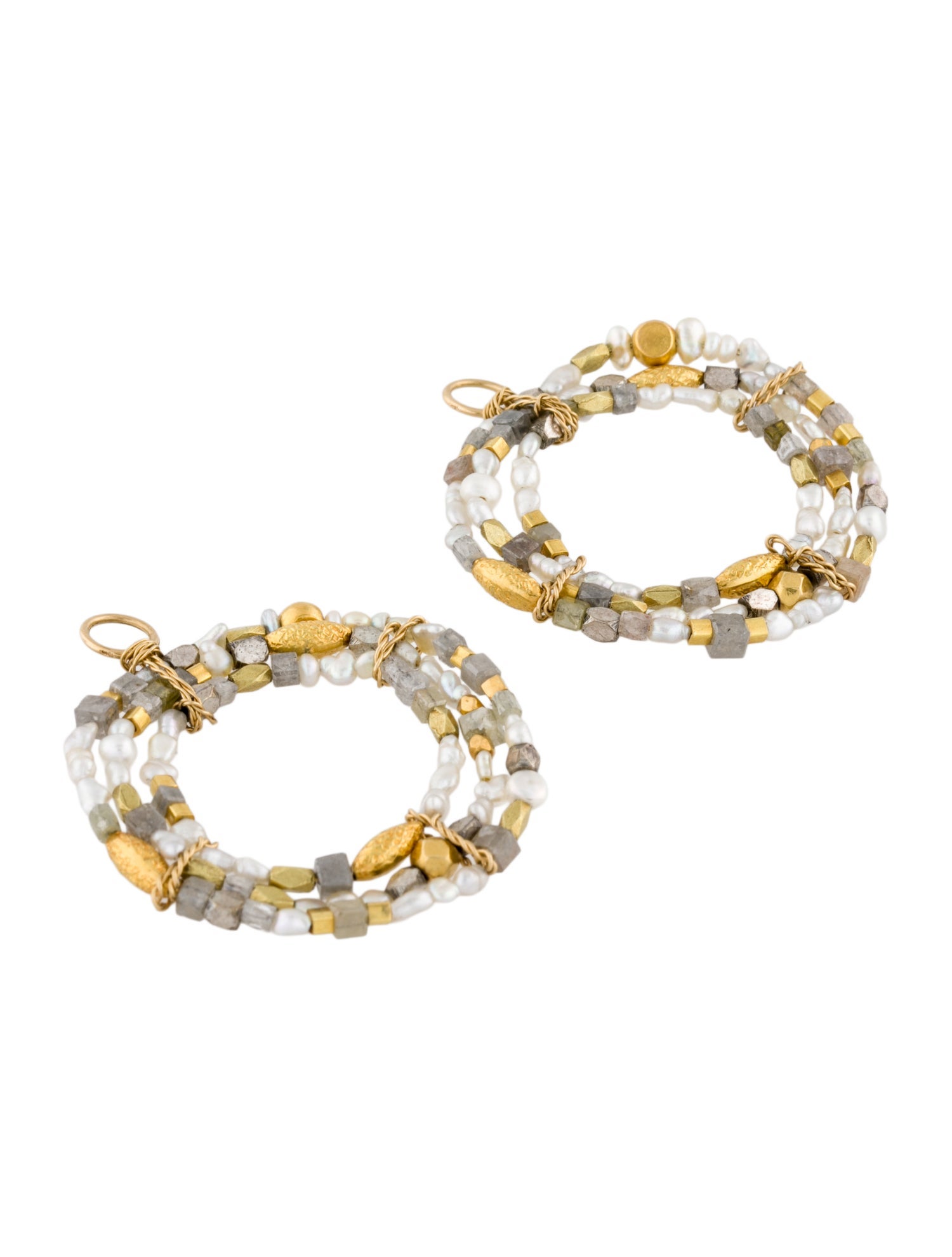 Earrings 18K Pearl & Diamond Earring Enhancers