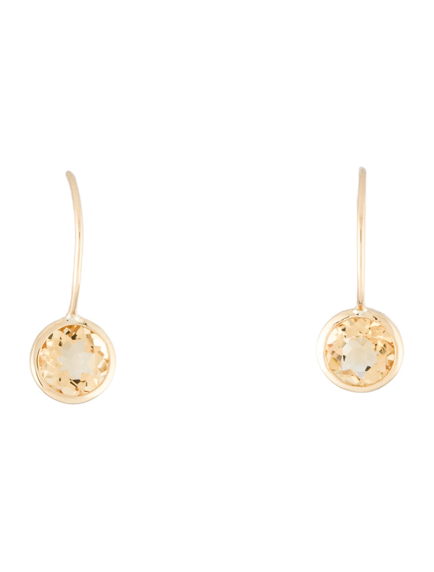 Earrings 18K 1.32ctw Citrine Drop Earrings