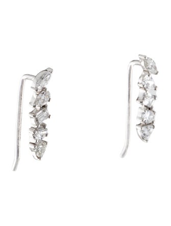 Earrings 18K Diamond Ear Climbers