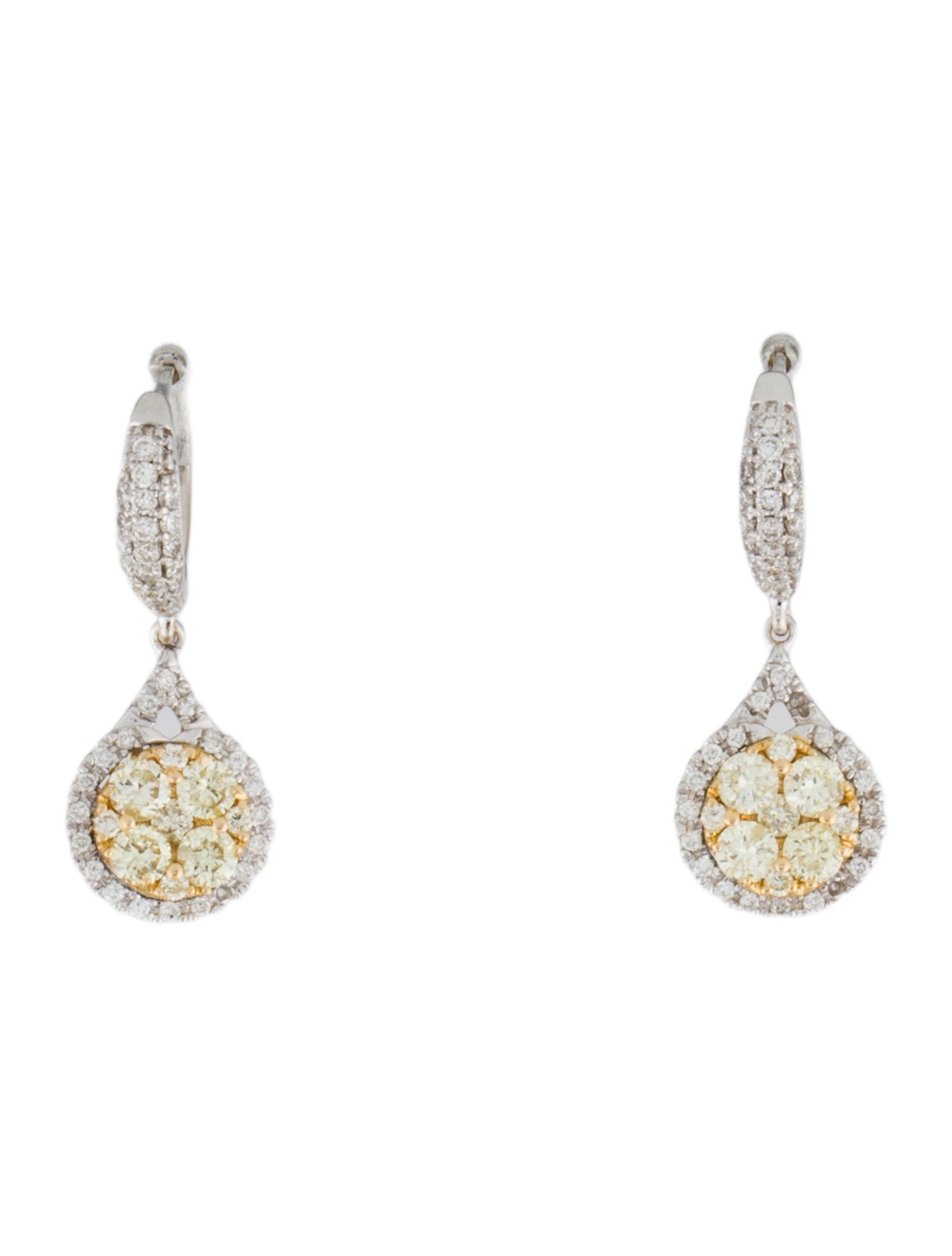 Earrings 18K 1.07ctw Diamond Drop Earrings