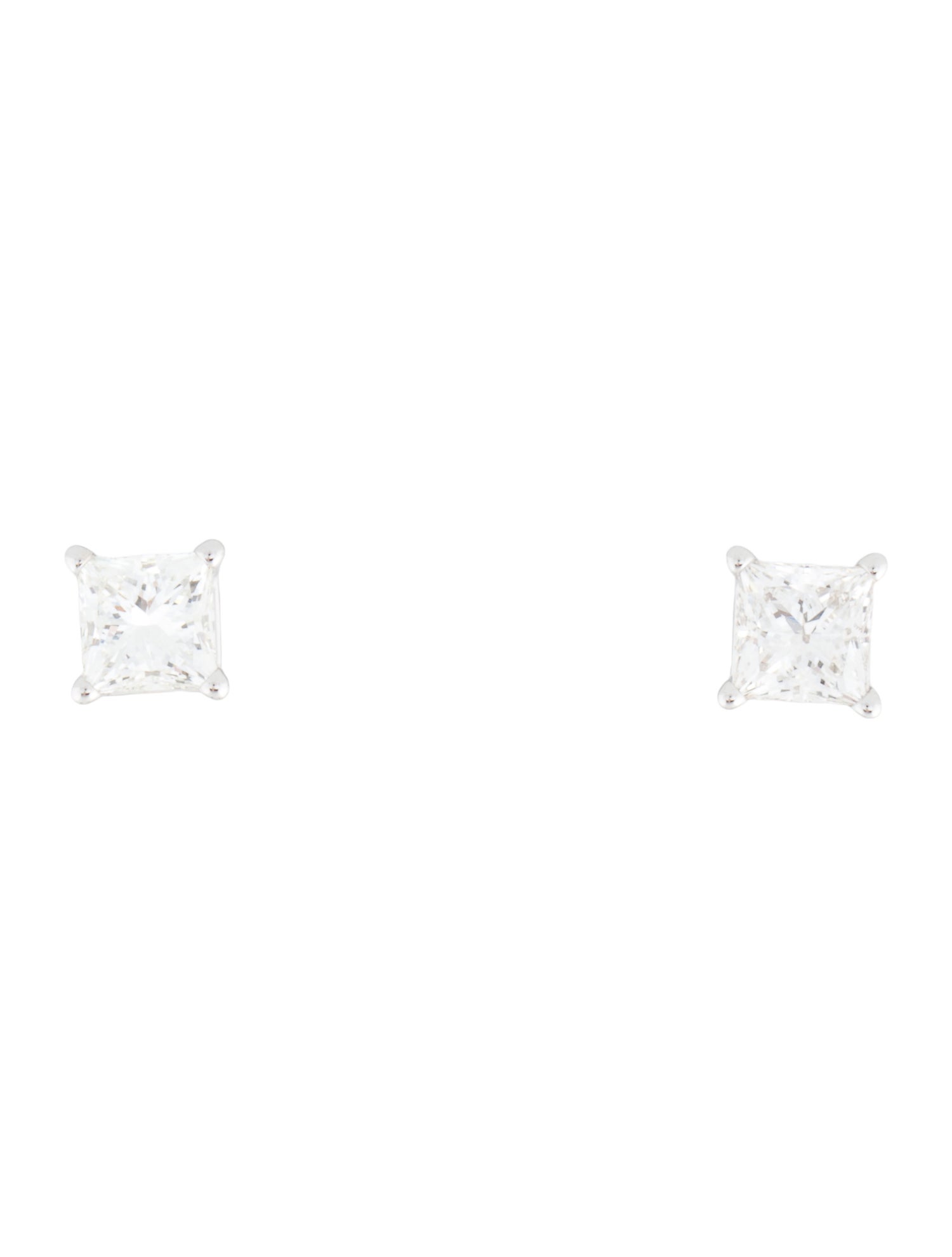 Earrings 14K 2.02ctw Lab-Grown Diamond Solitaire Stud Earrings