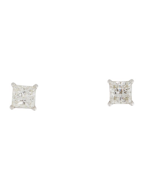 Earrings 14K 2.87ctw Lab-Grown Diamond Solitaire Stud Earrings
