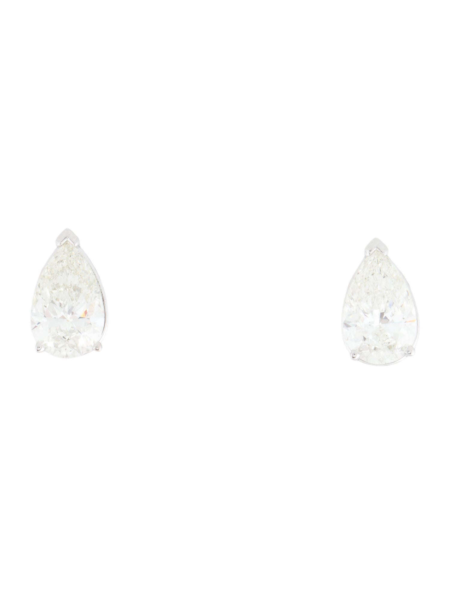 Earrings 14K 3.13ctw Lab-Grown Diamond Solitaire Stud Earrings