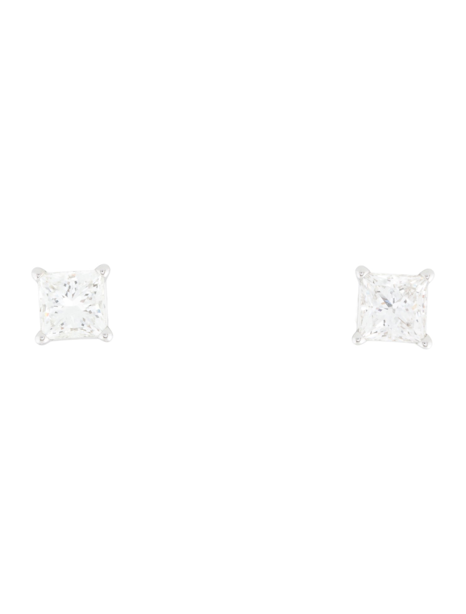 Earrings 14K 2.42ctw Lab-Grown Diamond Solitaire Stud Earrings