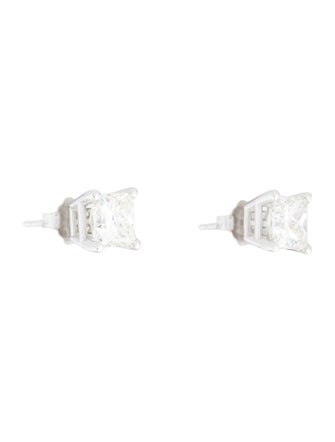 Earrings 14K 2.53ctw Lab-Grown Diamond Solitaire Stud Earrings