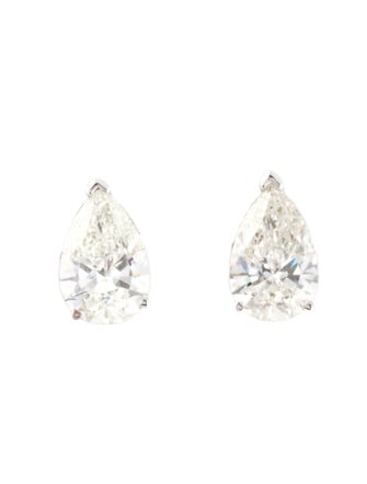 Earrings 14K 2.00ctw Lab-Grown Diamond Pear Stud