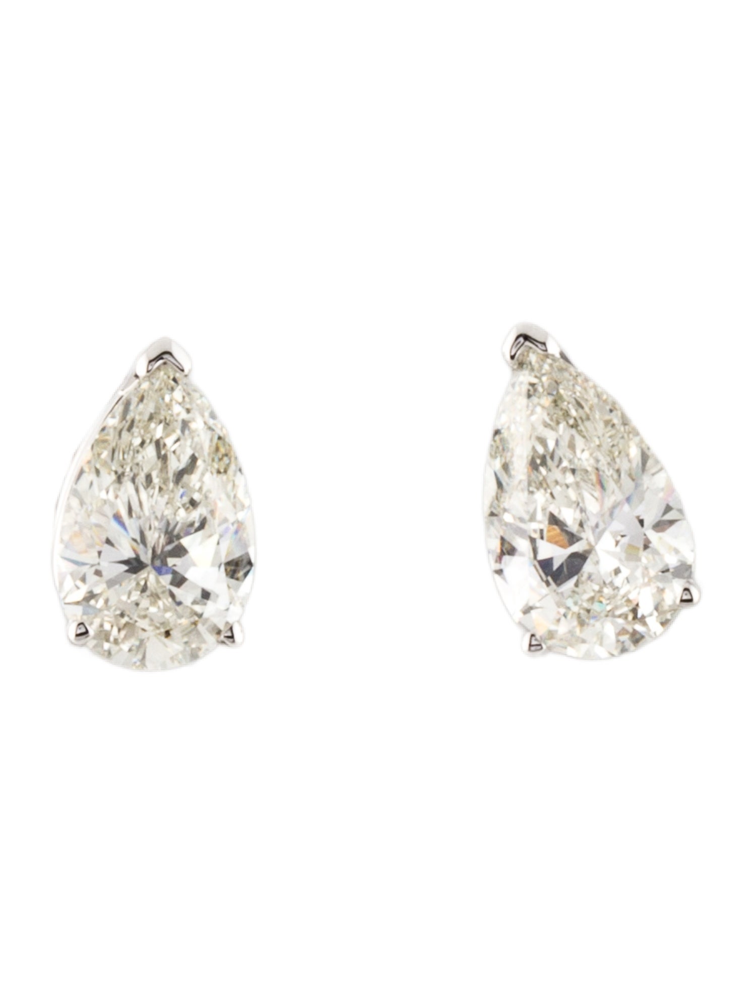Earrings 14K 2.20ctw Lab-Grown Diamond Pear Stud