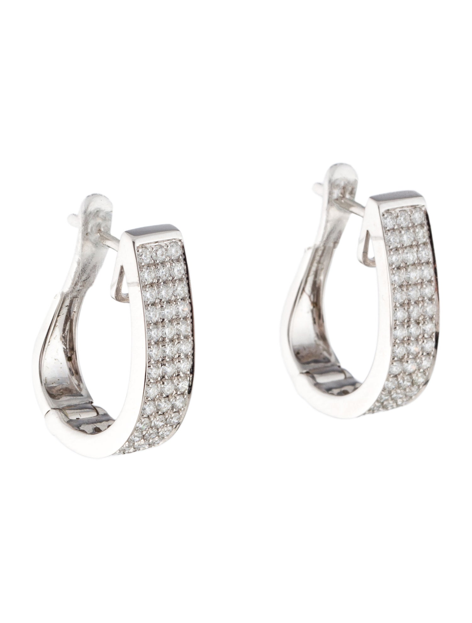 Earrings 14K Diamond Hoop Earrings