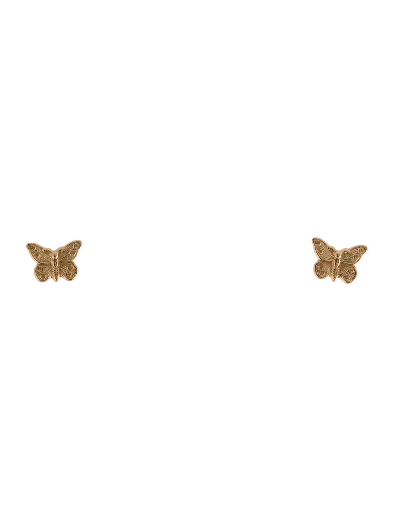 Earrings 14K Tiny Butterfly Stud Earrings