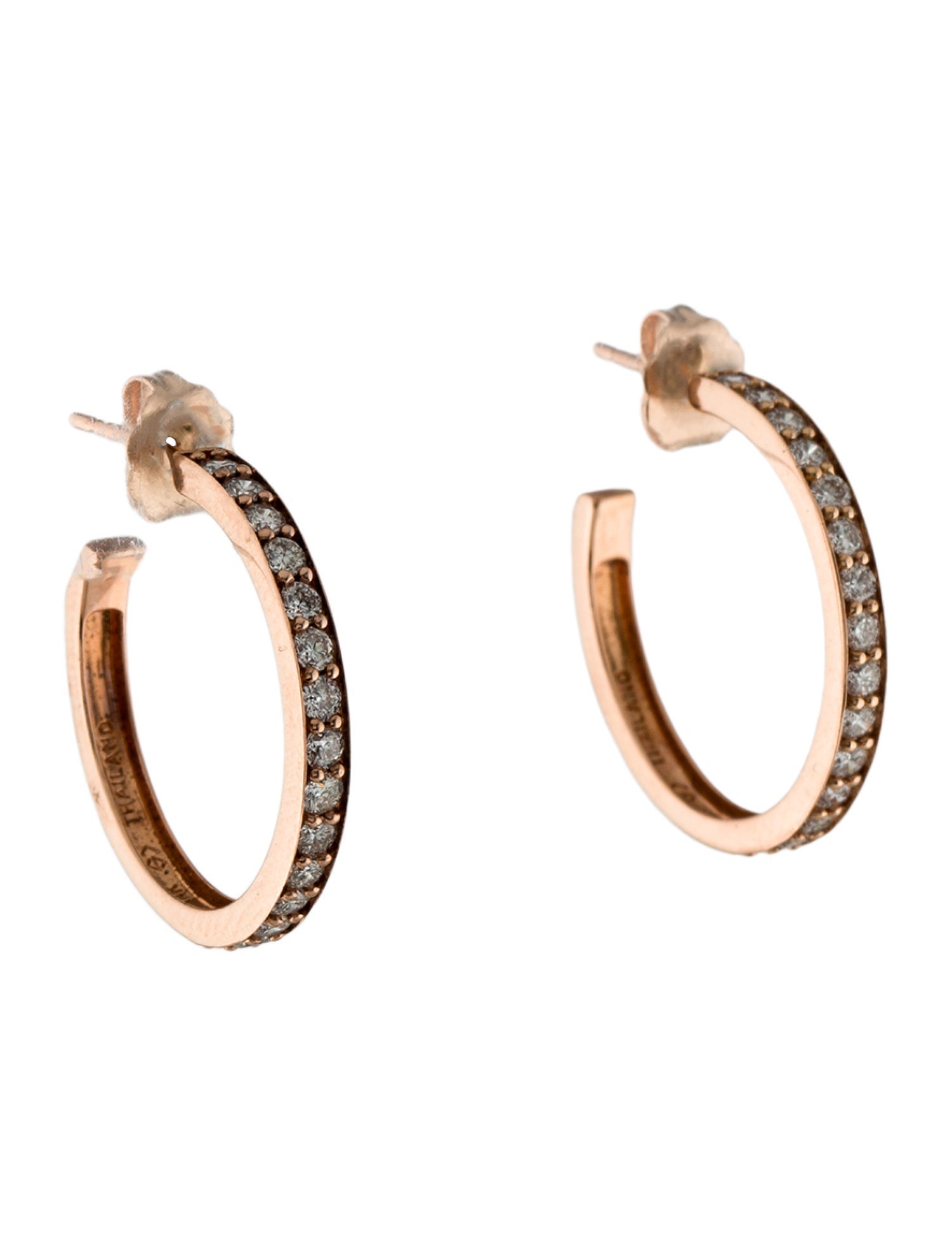 Earrings 14K Diamond Hoop