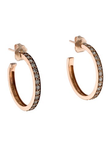 Earrings Hoop 14K Diamond
