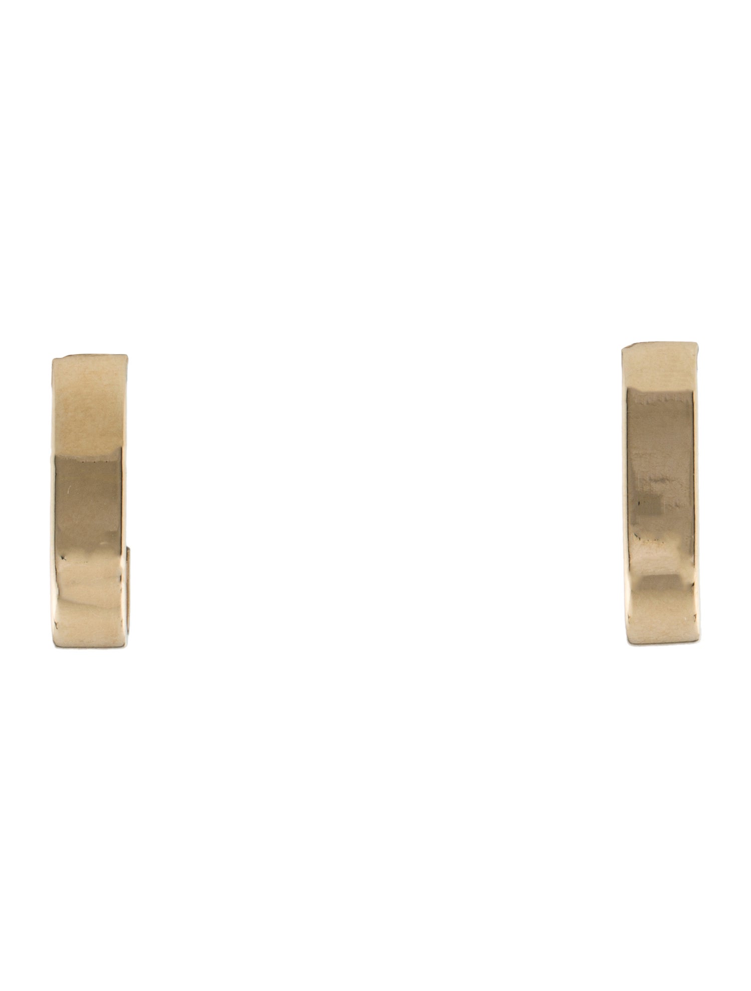 Earrings 14K J Hoop Stud