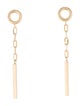 Earrings 14K Bar Drop Earrings