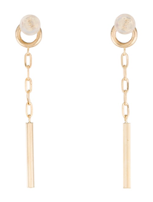 Earrings 14K Bar Drop Earrings