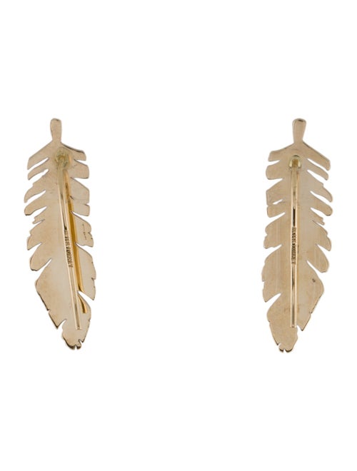 Earrings 14K Feather Ear Climbers