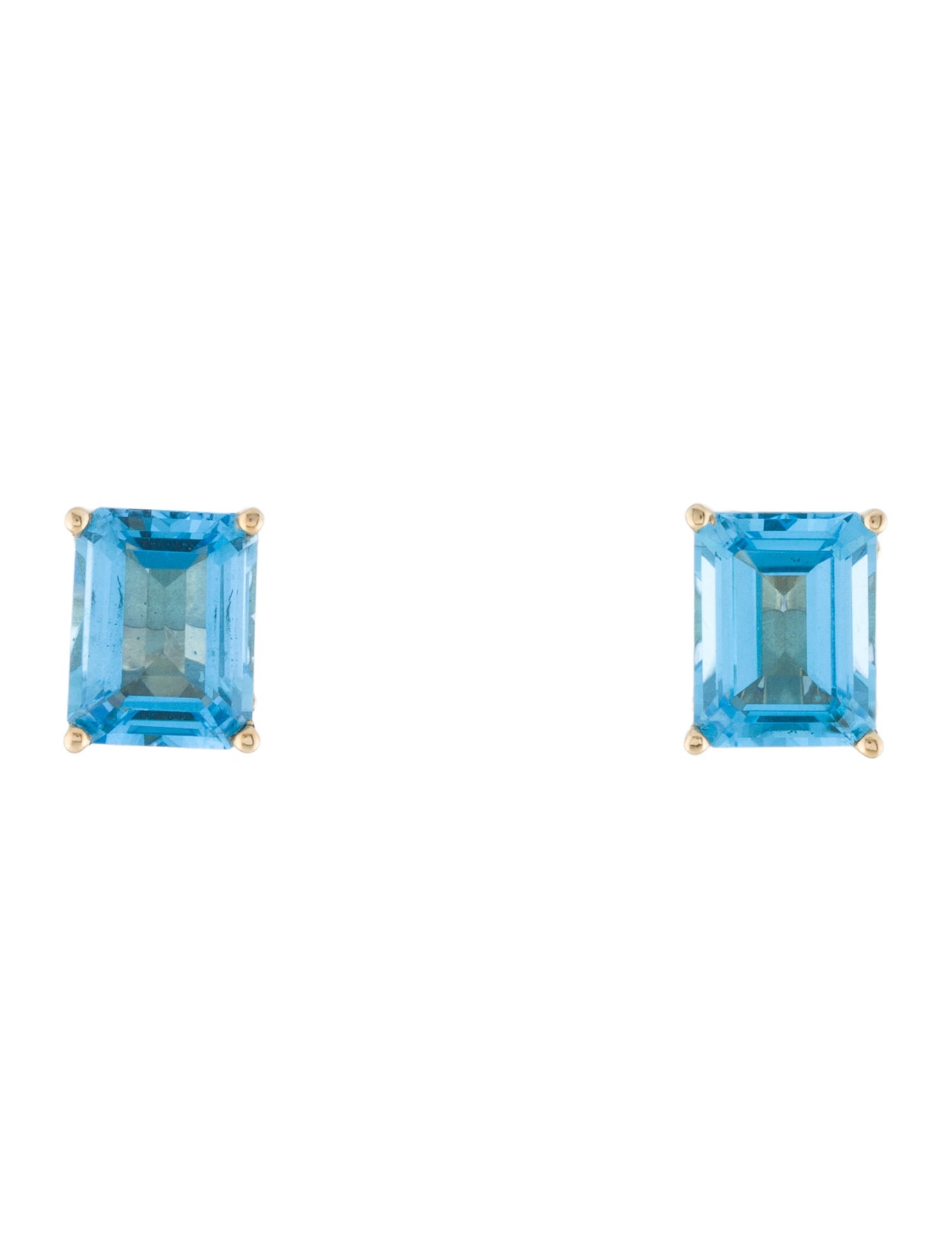 Earrings 14K 4.64ctw Topaz Stud