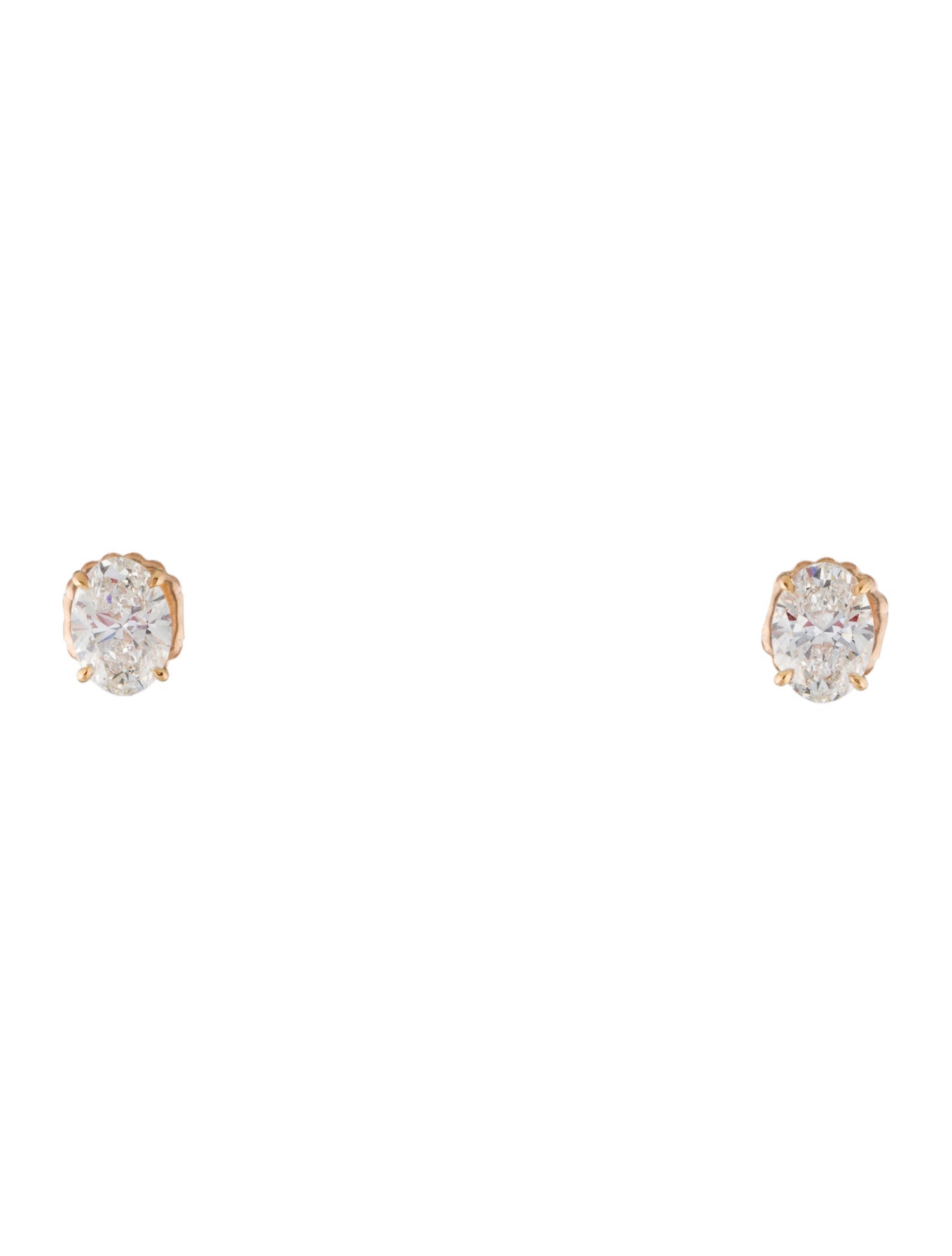 Earrings 18K 4.05ctw Lab-Grown Diamond Stud Earrings