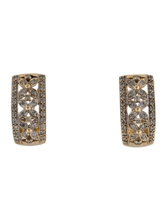 Earrings 14K Diamond Earclips
