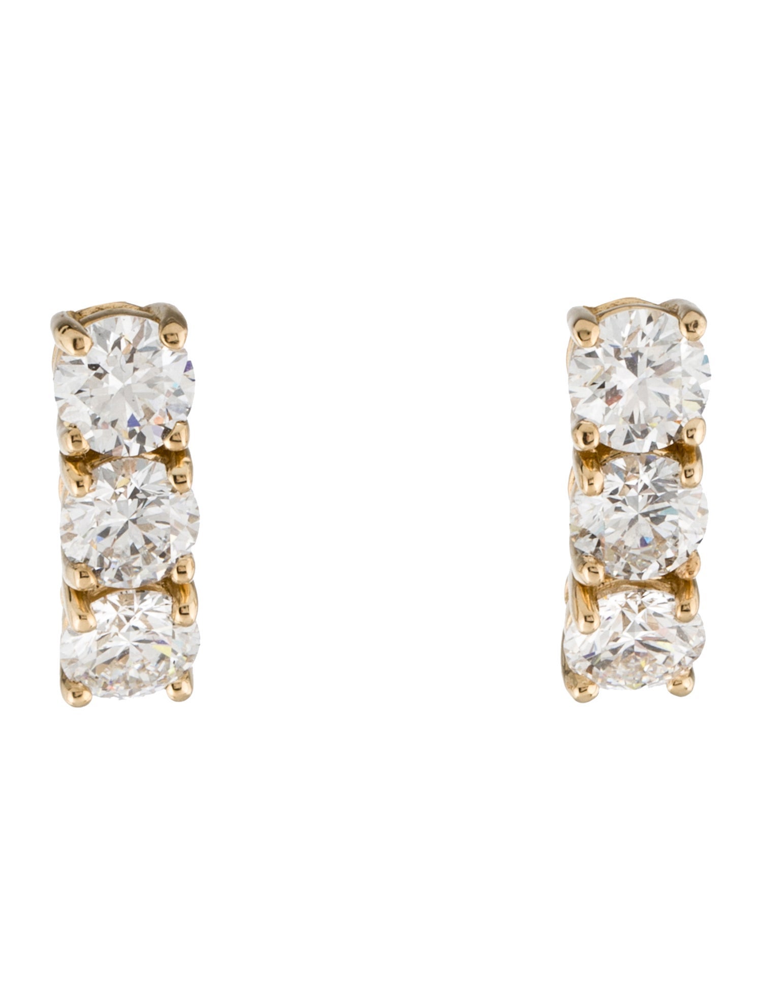 Earrings 14K 6.37ctw Lab-Grown Diamond Earclips