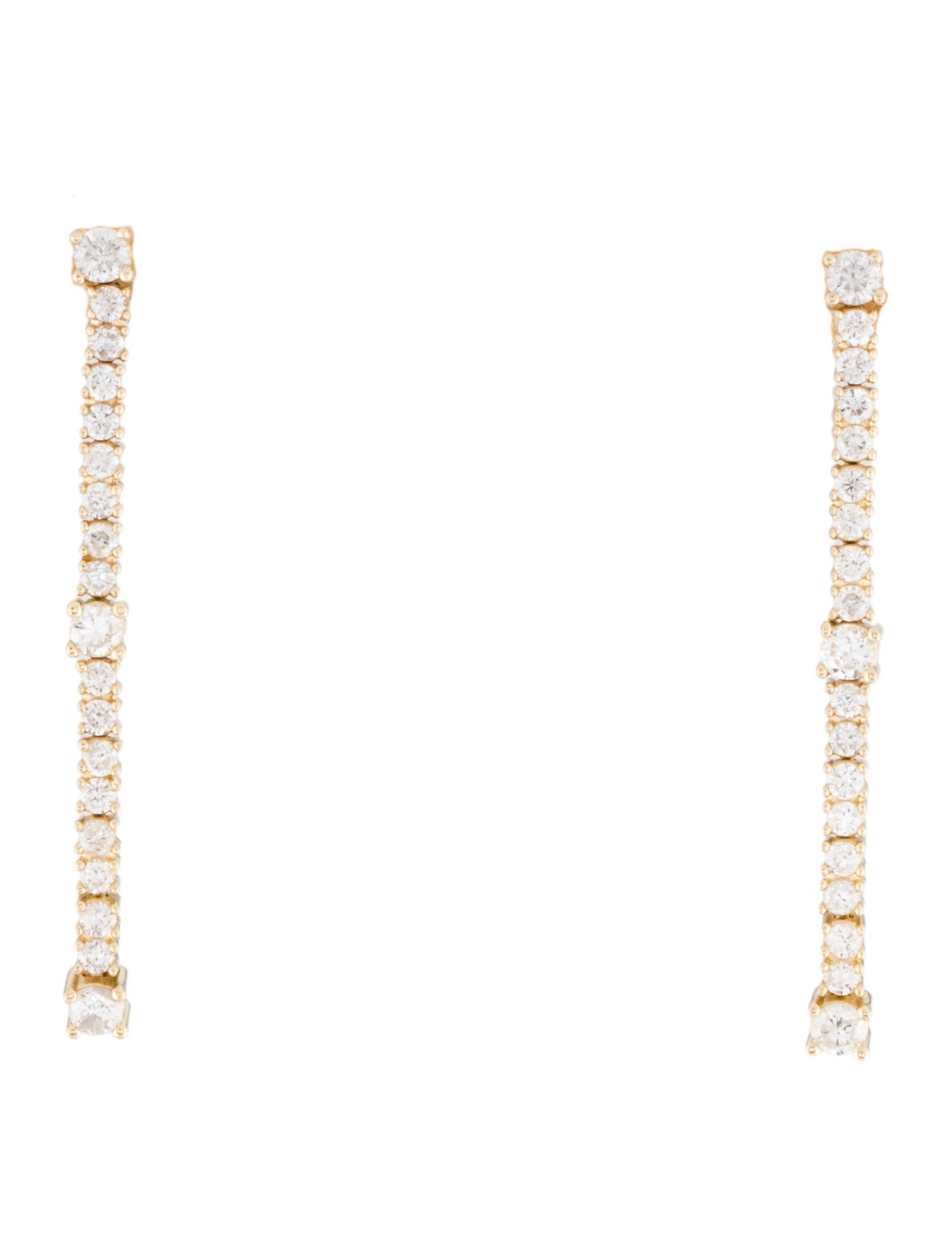 Earrings 14K Diamond Drop Earrings