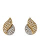 Earrings 18K 2.97ctw Diamond Teardrop Adjustable Earclip Earrings