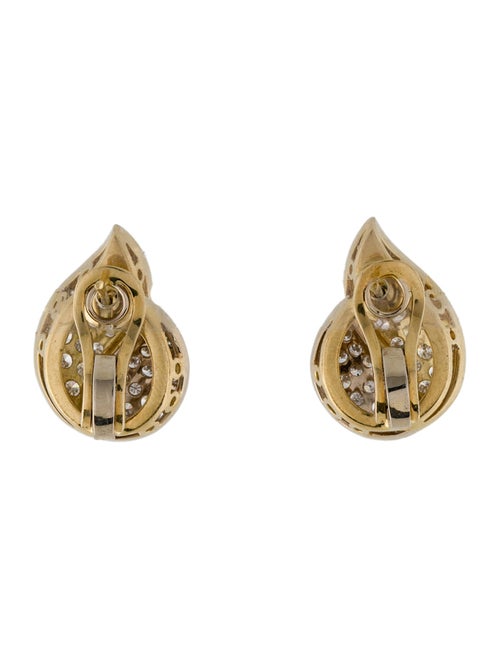 Earrings 18K 2.97ctw Diamond Teardrop Adjustable Earclip Earrings