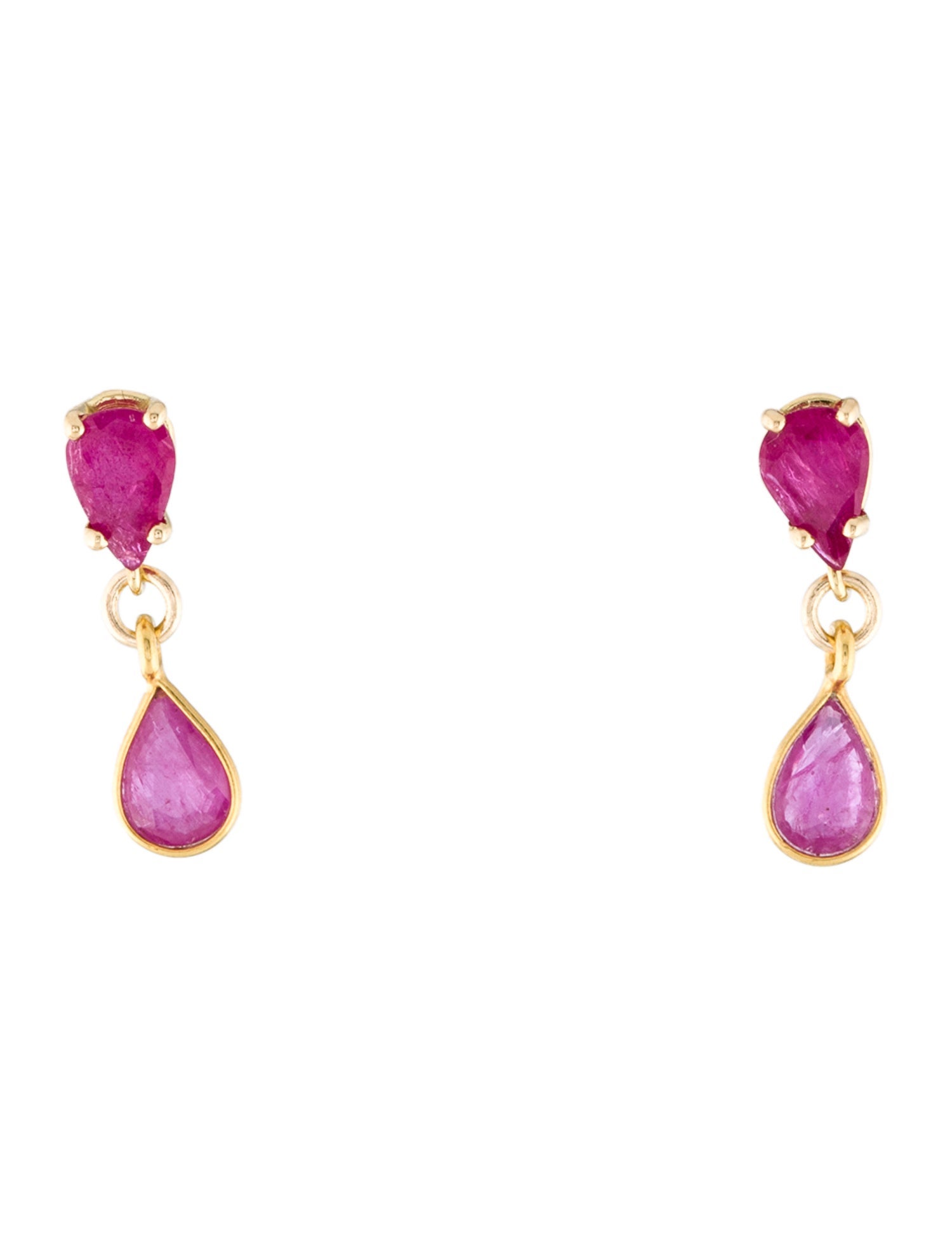 Earrings 14K 1.24ctw Ruby Stud Earrings