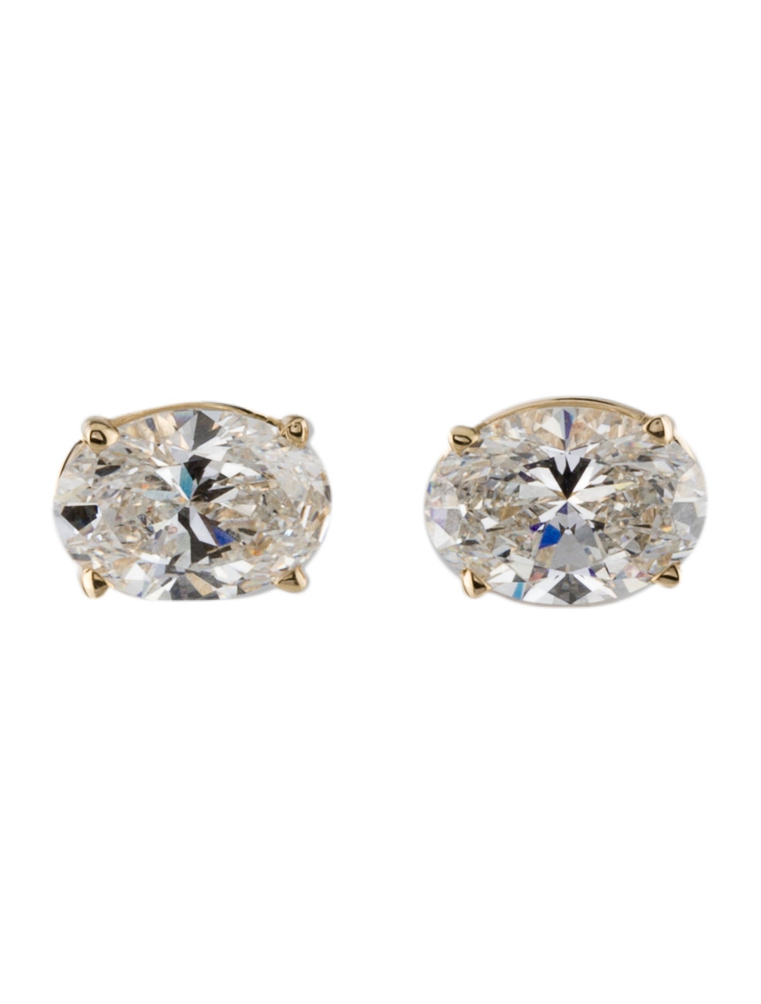 Earrings 14K 4.04ctw Lab-Grown Diamond Stud Earrings