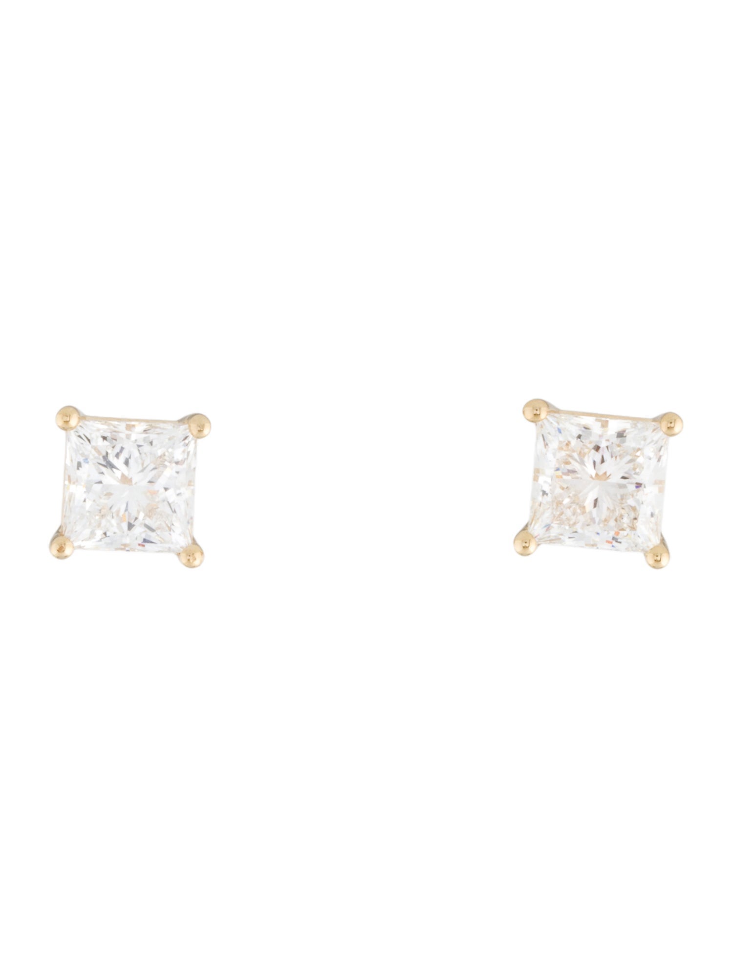 Earrings 14K 5.02ctw Lab-Grown Diamond Solitaire Stud Earrings